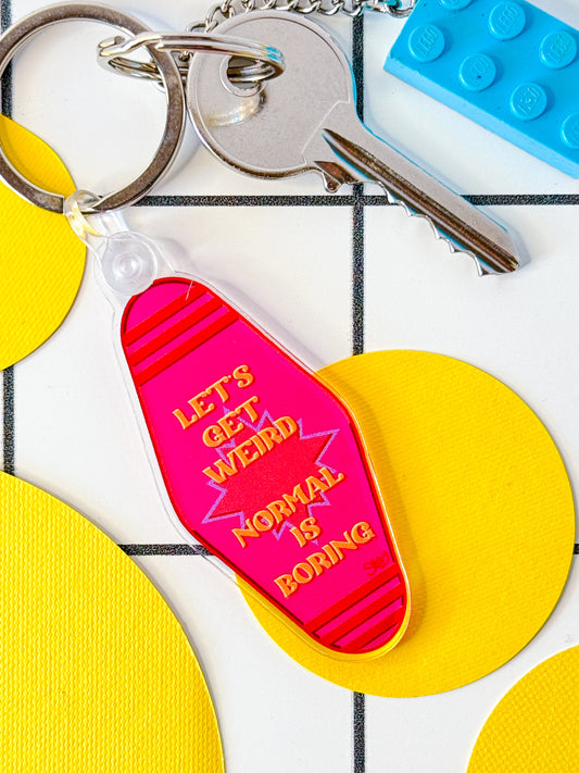 Stoofy “Let’s Get Weird” Motel Style Keyring