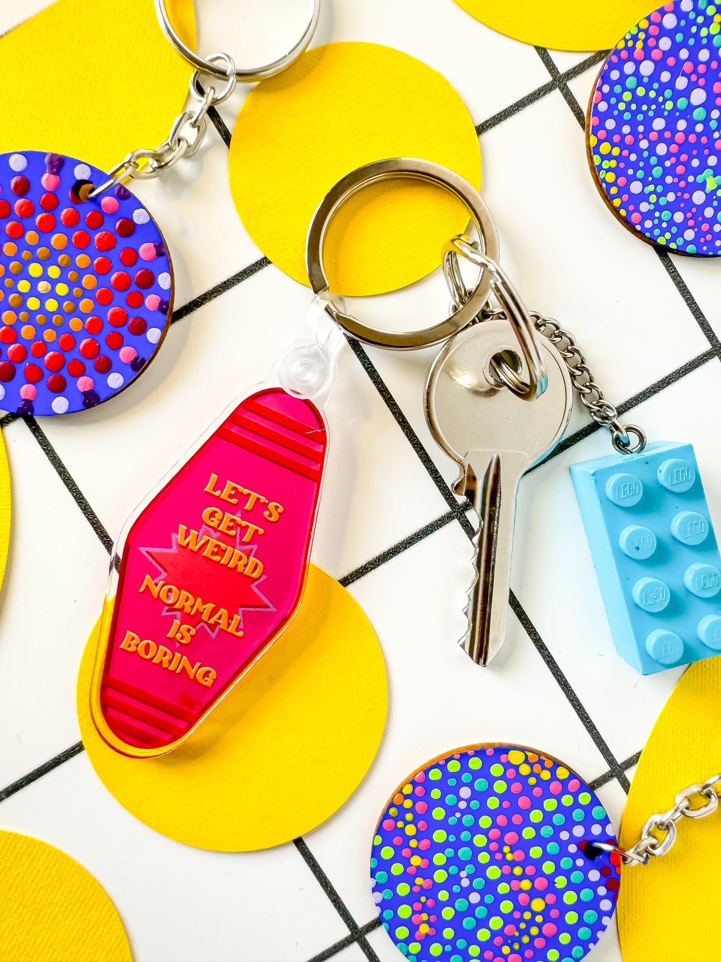 Stoofy “Let’s Get Weird” Motel Style Keyring